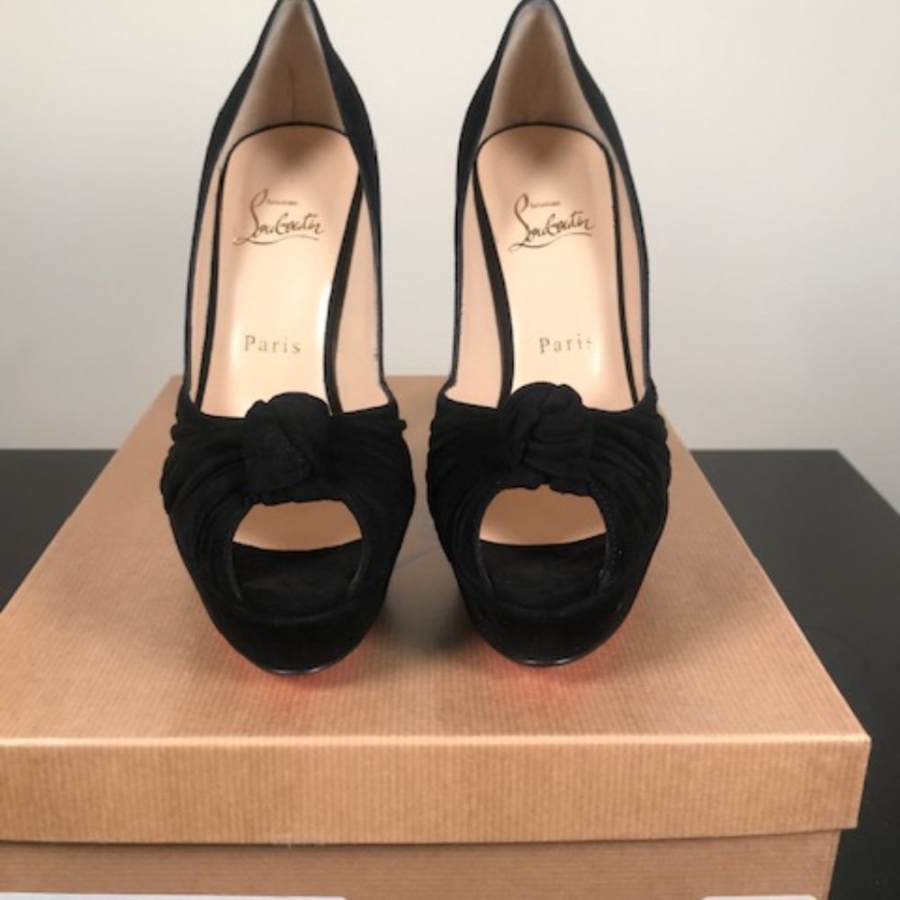 Christian Louboutin Greissimo Suede Pump Black